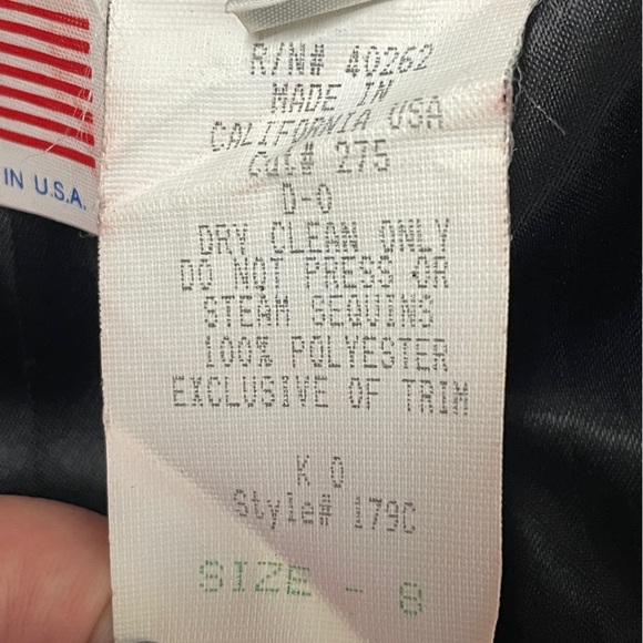 VTG 80s Karen Okada Beaded Embellished Mini Black Dress Sweetheart Strapless - Picture 10 of 11